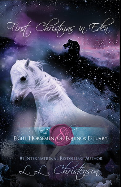 Cover Reveal: Rumored in Eden, #2, 8H: Eight Horsemen of Equinox Estuary by L.L. Christenson  Cover Design: Avery Daisy Book Design